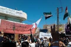 Demonstrations bilder från Kamishly den 23 mars 2012